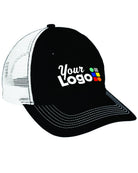 District MeshBack Custom Cap, color: Black/White