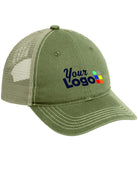 District Super Soft MeshBack Custom Cap, color: Olive/Khaki