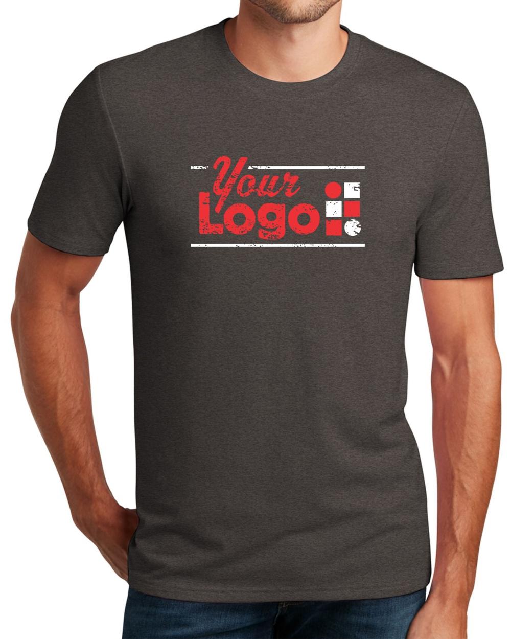 District S/S Flex Custom T-Shirt, color: Heathered Charcoal