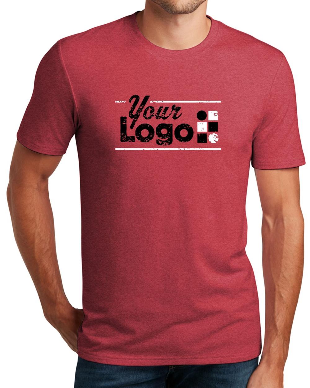 District S/S Flex Custom T-Shirt, color: Heathered Red