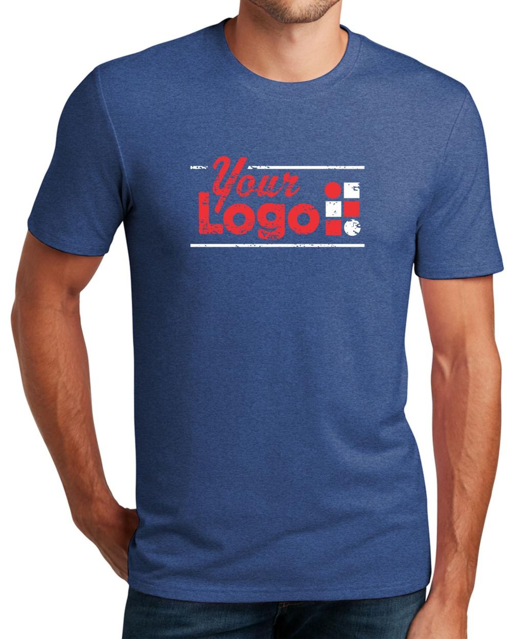 District S/S Flex Custom T-Shirt, color: Heather Deep Royal