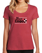 District S/S Flex Custom T-Shirt, color: Heathered Red