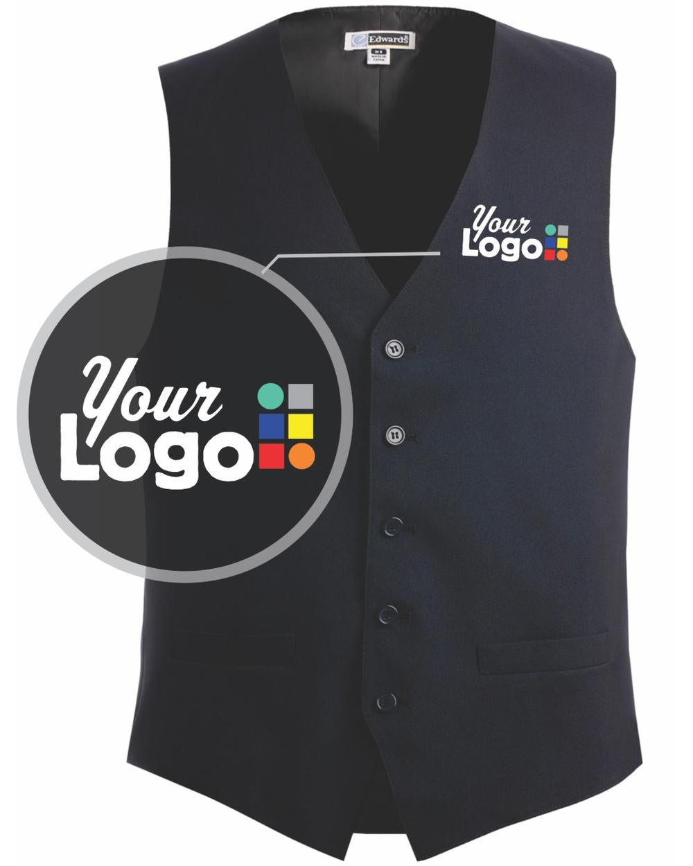 Edwards Formal Custom Vest, color: Dark Navy