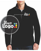 Port Authority Value Fleece 1/4 Zip Custom Pullover, color: Black