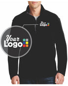 Port Authority Value Fleece 1/4 Zip Custom Pullover, color: Black