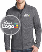 Port Authority Digi-Stripe Fleece Custom Jacket, color: Black