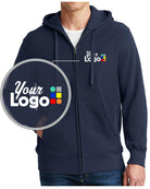 Sport-Tek Super HeavyWeight Full-Zip Custom Hoodie, color: True Navy