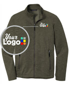 Port Authority Collective Striated Fleece Custom Jacket, color: Deep Olive Heather