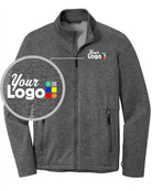 Port Authority Collective Striated Fleece Custom Jacket, color: Sterling Grey Heather