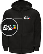 RedKap Performance Full-Zip Work Custom Hoodie, color: Black