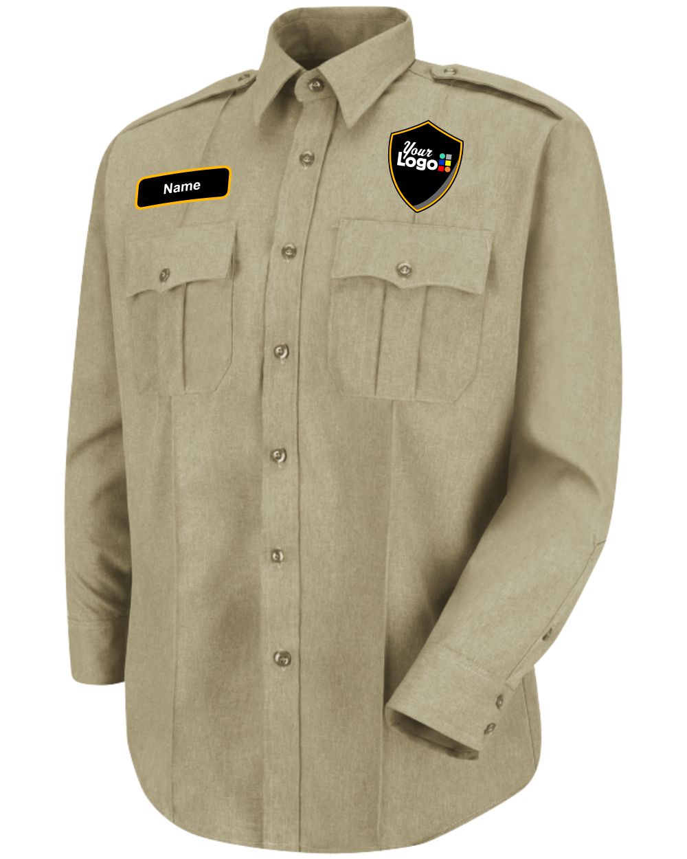 Horace Small L/S Sentry Custom Security Shirt, color: Silver Tan