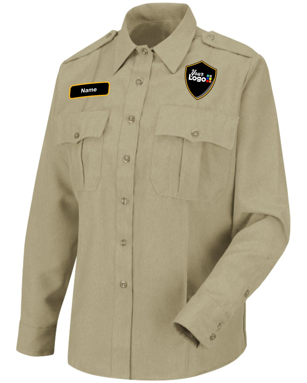 Horace Small L/S Sentry Custom Security Shirt, color: Silver Tan