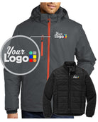 Port Authority Vortex 3-in-1 Custom Jacket, color: Magnet/Orange