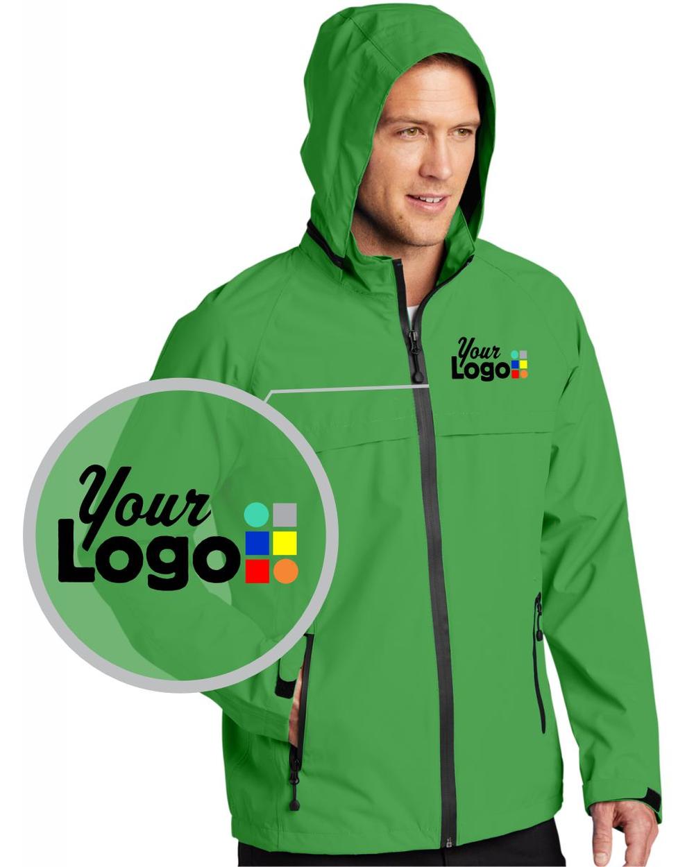 Port Authority Torrent WaterProof Custom Jacket, color: Vine Green