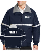 Port Authority Challenger Valet Titled Jacket, color: Navy/White