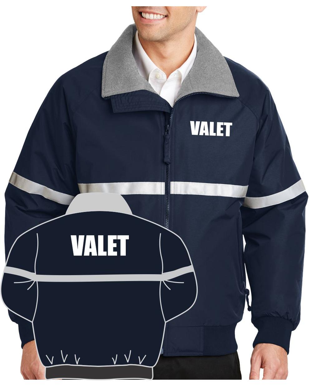 Port Authority Challenger Valet Titled Jacket, color: Navy/White
