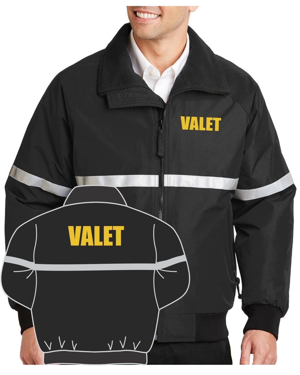 Port Authority Challenger Valet Titled Jacket, color: Black/Gold
