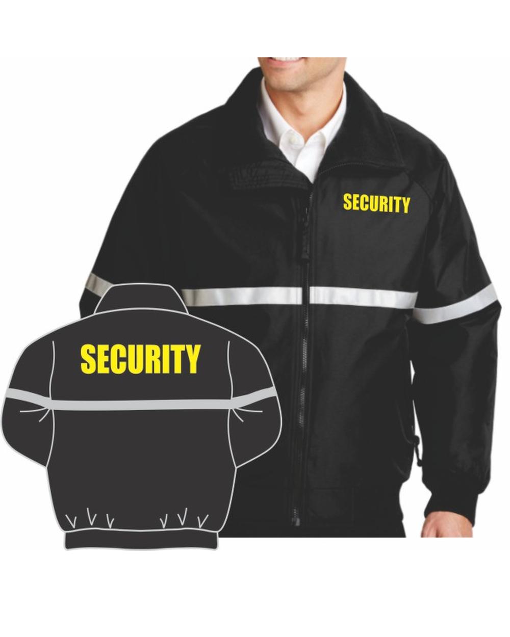 Port Authority Challenger Security Titled Jacket, color: Black/Gold