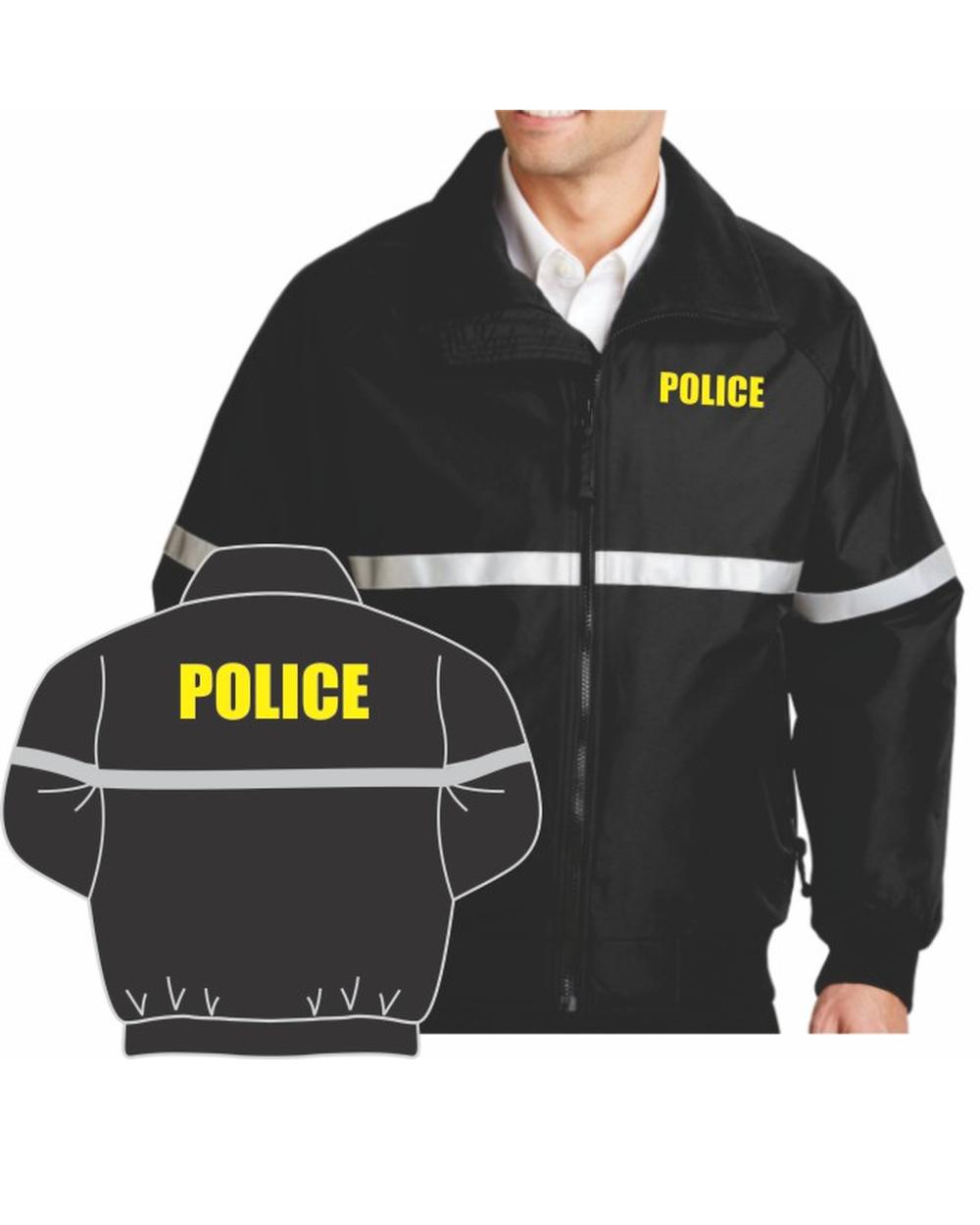 Port Authority Challenger Police Titled Jacket, color: Black/Gold