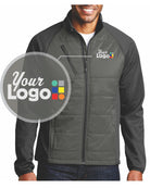 Port Authority Hybrid Soft-Shell Custom Jacket, color: Smoke Grey/Grey Steel