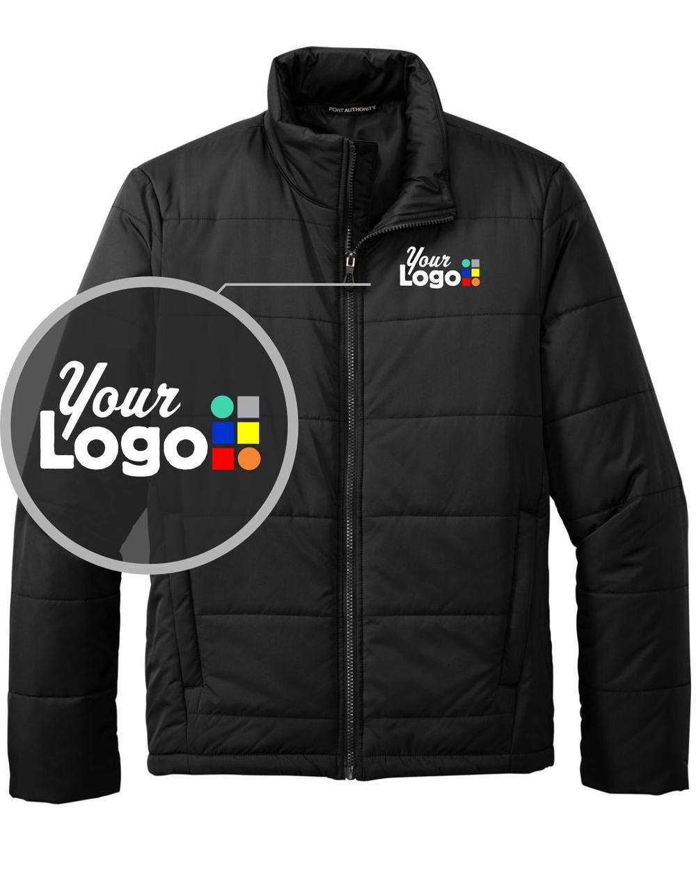 Men's Puffer Custom Jacket, color: Deep Black