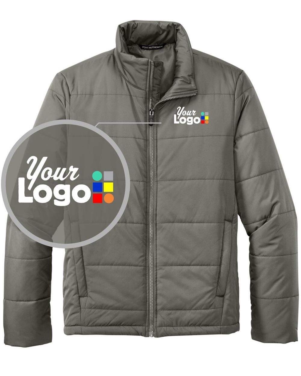 Men's Puffer Custom Jacket, color: Shadow Grey