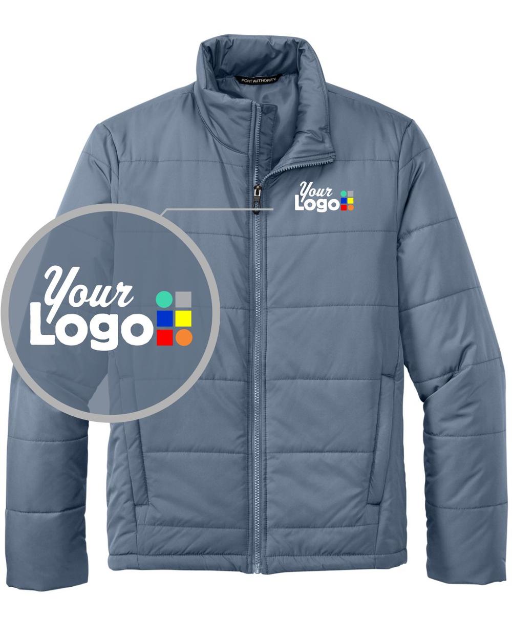 Men's Puffer Custom Jacket, color: Dusk Blue