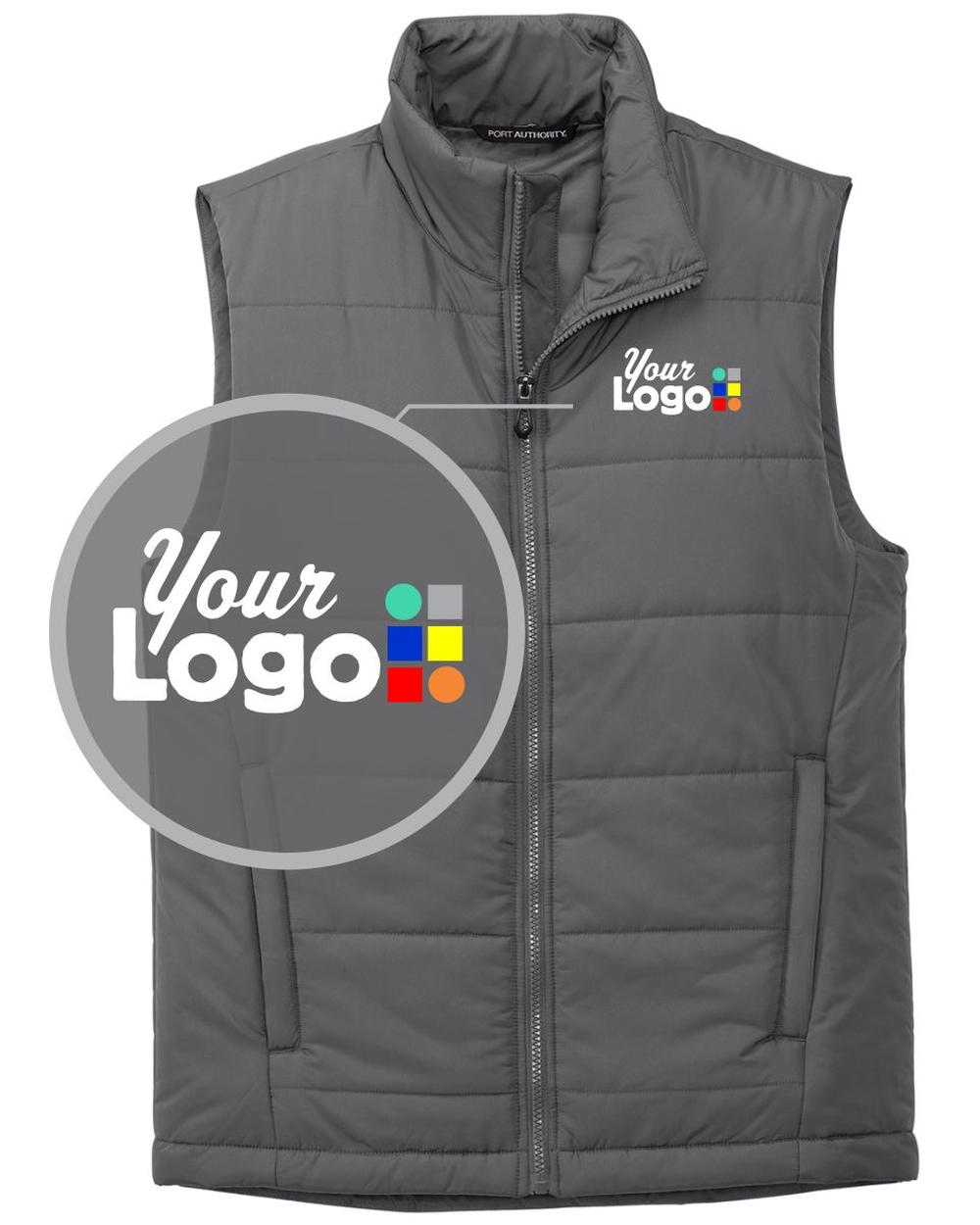 Port Authority Puffer Custom Vest, color: Shadow Grey