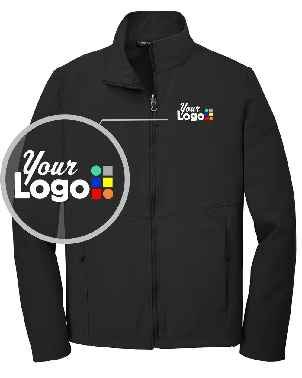 Port Authority Collective Soft Shell Custom Jacket, color: Deep Black