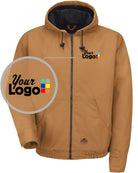RedKap Blended Duck Hooded Work Custom Jacket, color: Brown Duck