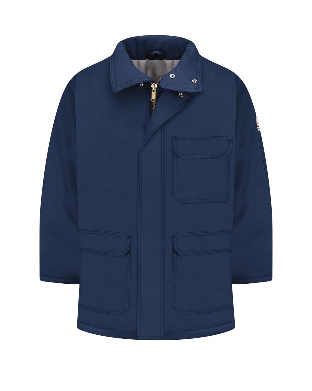 Bulwark Parka Excel ComforTouch Flame Resistant Jacket, color: Navy