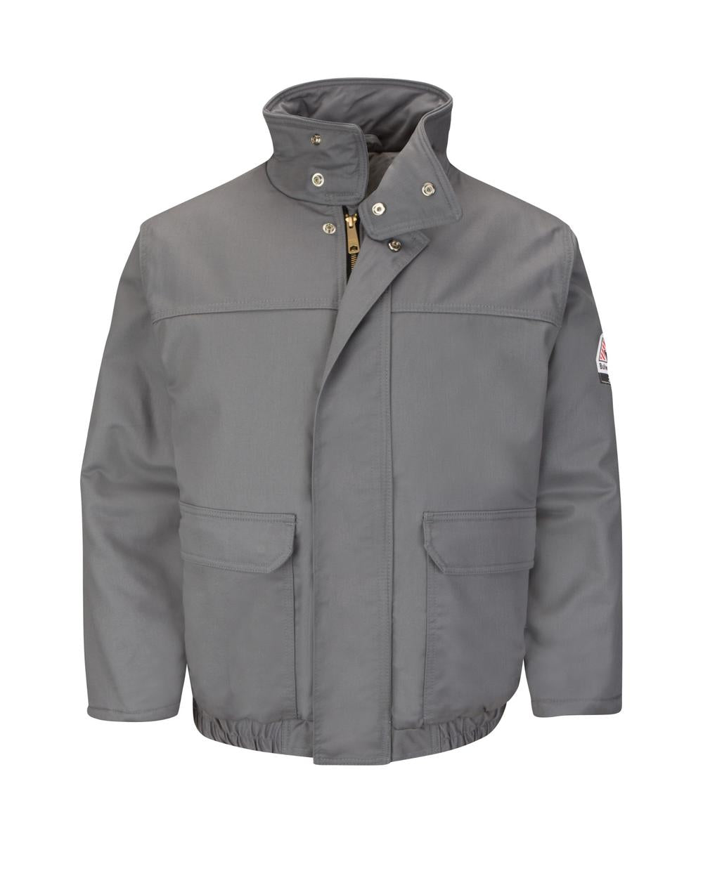 Bulwark Excel Bomber Flame Resistant Jacket, color: Grey