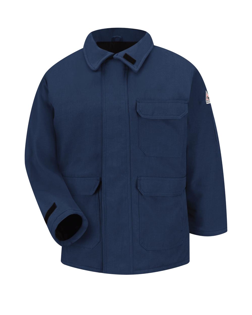 Bulwark Parka Nomex IIIA Flame Resistant Jacket, color: Navy