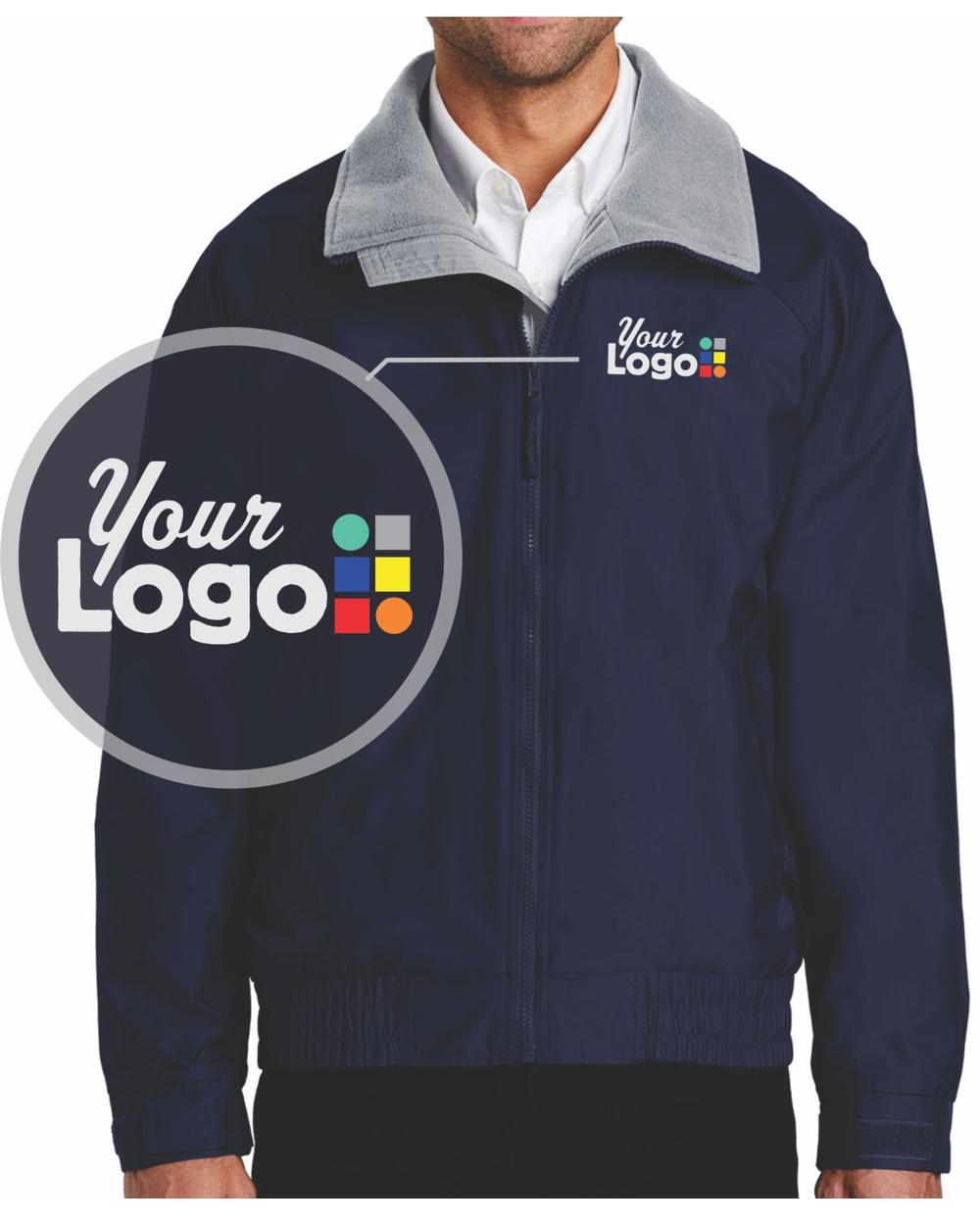 Port Authority Competitor Custom Jacket, color: True Navy/Grey Heather