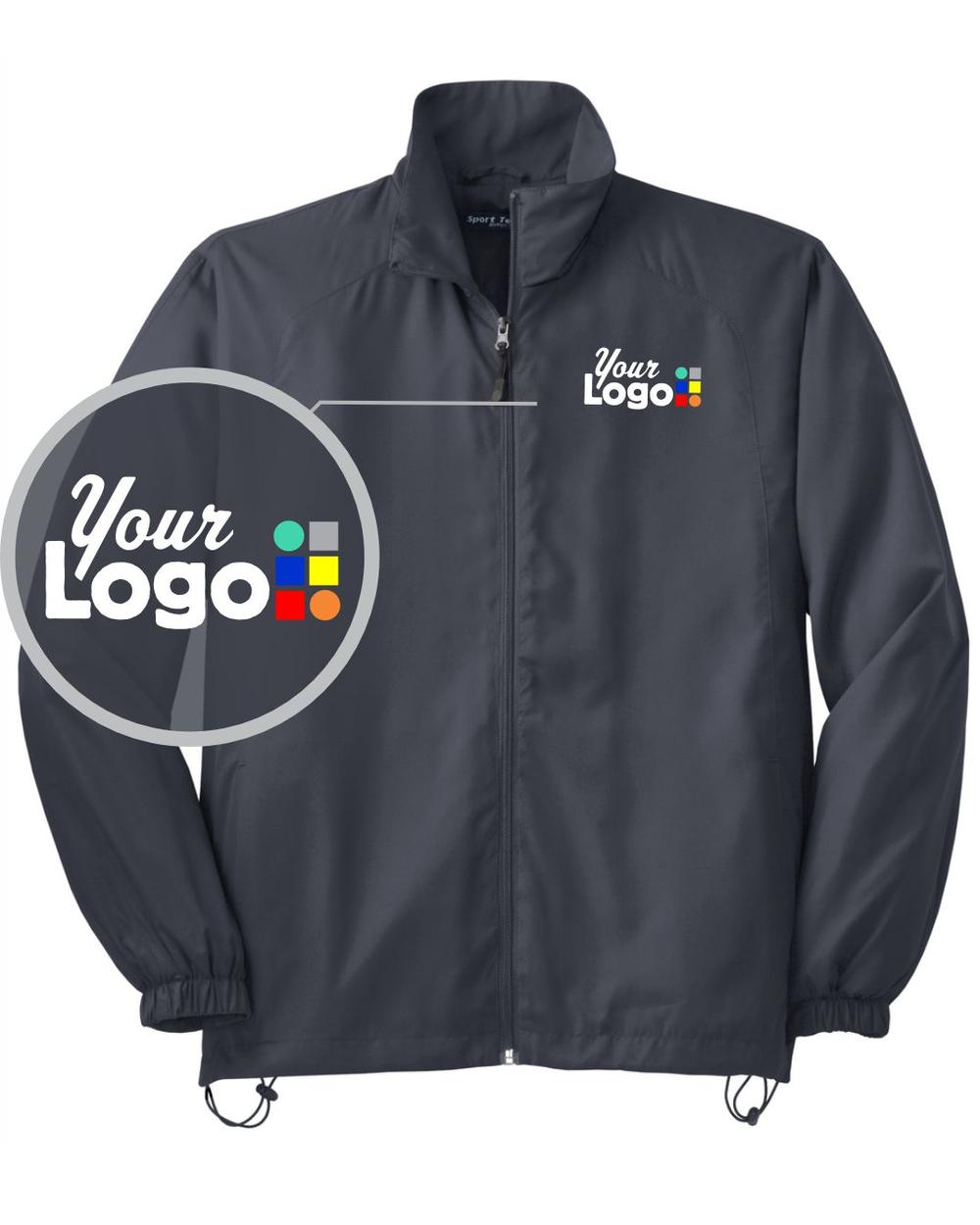 Sport-Tek Full-Zip Wind Custom Jacket, color: Graphite Grey