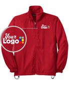 Sport-Tek Full-Zip Wind Custom Jacket, color: True Red