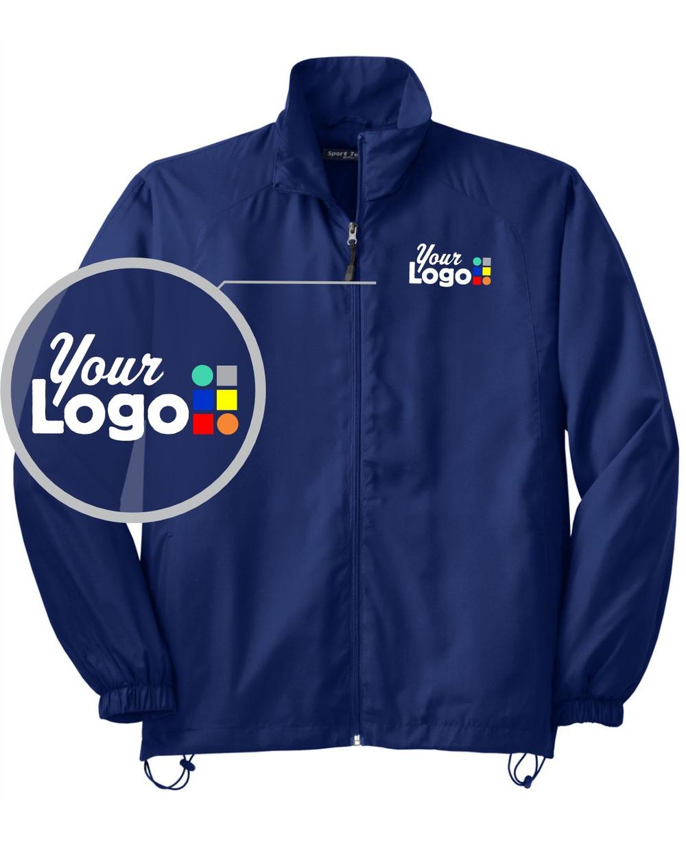 Sport-Tek Full-Zip Wind Custom Jacket, color: True Royal