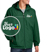 Sport-Tek Raglan Custom Jacket, color: Forest Green