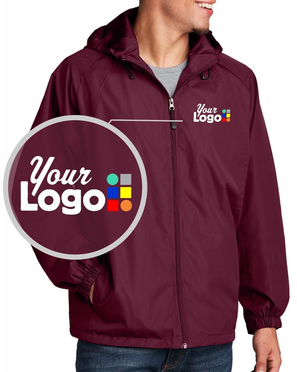 Men's Raglan Custom Jacket, color: Maroon