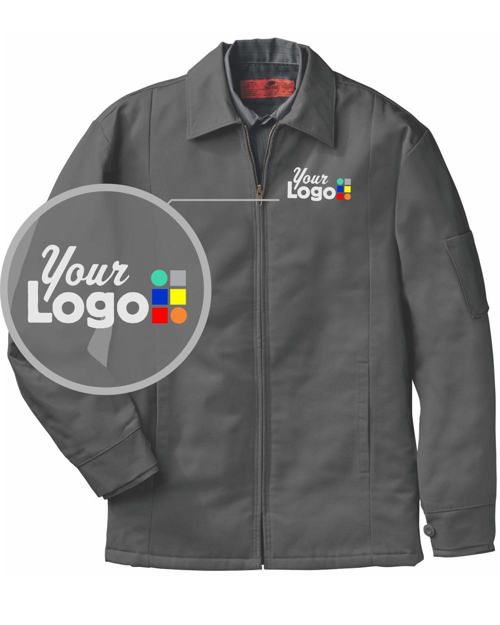 RedKap Perma-Lined Panel Custom Jacket, color: Charcoal