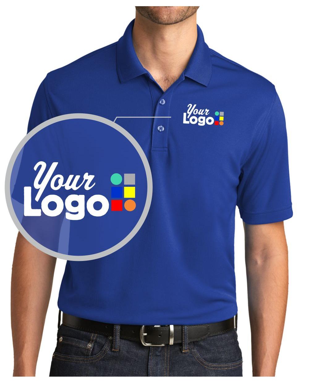 Port Authority S/S DryZone UV MicroMesh Custom Golf Shirt, color: True Royal