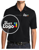 Port Authority S/S DryZone UV MicroMesh Custom Golf Shirt, color: Deep Black