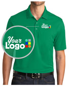 Port Authority S/S DryZone UV MicroMesh Custom Golf Shirt, color: Bright Kelly Green