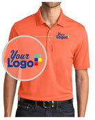 Port Authority S/S DryZone UV MicroMesh Custom Golf Shirt, color: Coral Splash