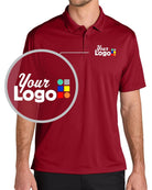 Port Authority S/S Wearever Performance Pique Custom Golf Shirt, color: Rich Red