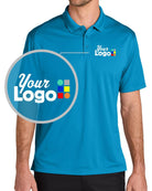 Port Authority S/S Wearever Performance Pique Custom Golf Shirt, color: Parcel Blue