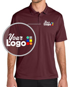 Port Authority S/S Wearever Performance Pique Custom Golf Shirt, color: Burgundy