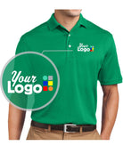 Sport-Tek S/S Dri-Mesh Custom Golf Shirt, color: Kelly Green