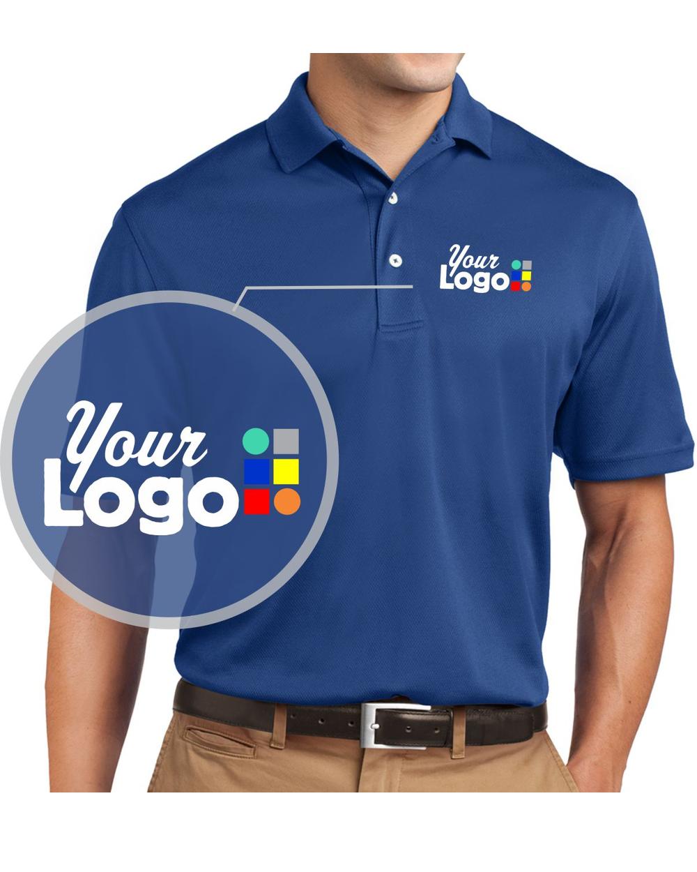 Sport-Tek S/S Dri-Mesh Custom Golf Shirt, color: Royal
