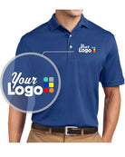 Sport-Tek S/S Dri-Mesh Custom Golf Shirt, color: Royal